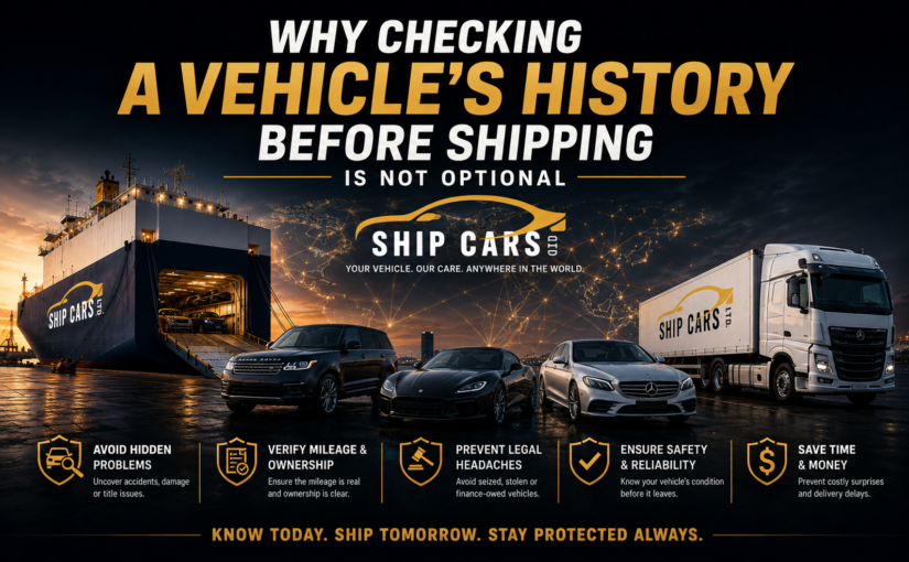 Vehicle's History Before Shipping